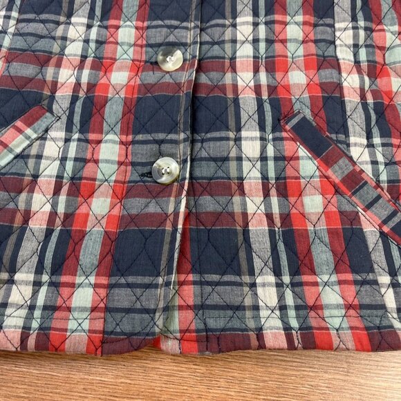 Vintage Brunswick Square Quilted Vest Jacket Plaid Sleeveless Women's XL - Picture 2 of 7
